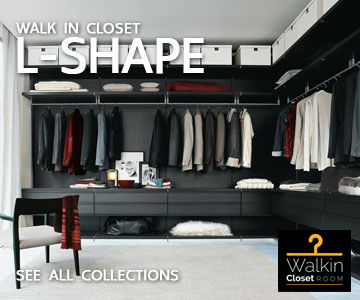 WALK-IN CLOSET - L SHAPE